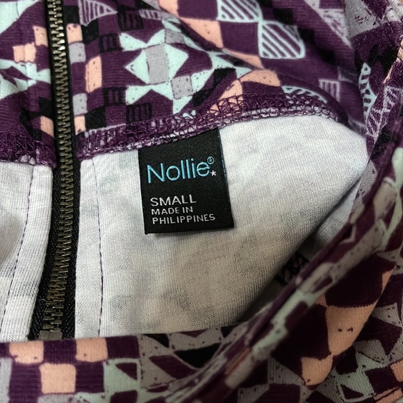 NWOT Women's Purple Multicolored Abstract Print Bodycon Mini Pencil Style Skirt - Picture 6 of 7